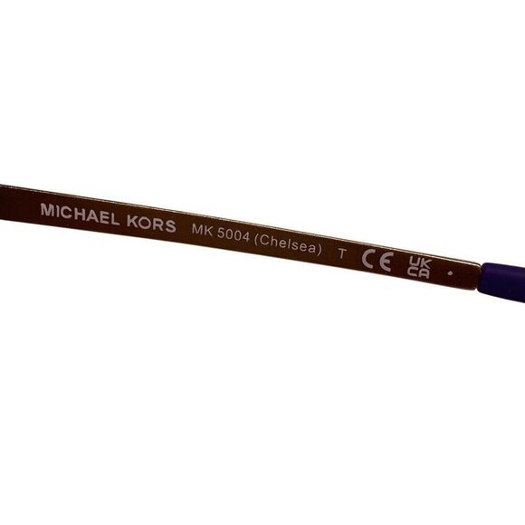 Michael Kors Sunglasses Aviator Chelsea Rose Gold Purple Mirror MK 5004 w Case main image 7
